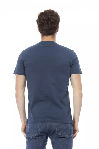 T-shirt en coton bleu