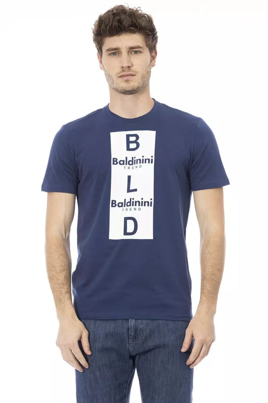 T-shirt en coton bleu