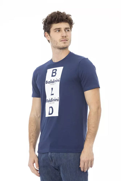 T-shirt en coton bleu