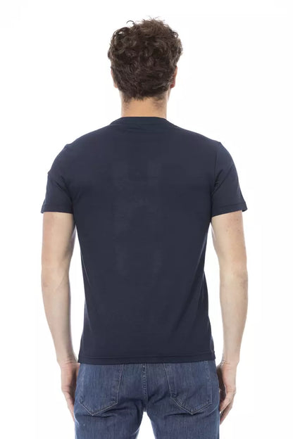 T-shirt en coton bleu