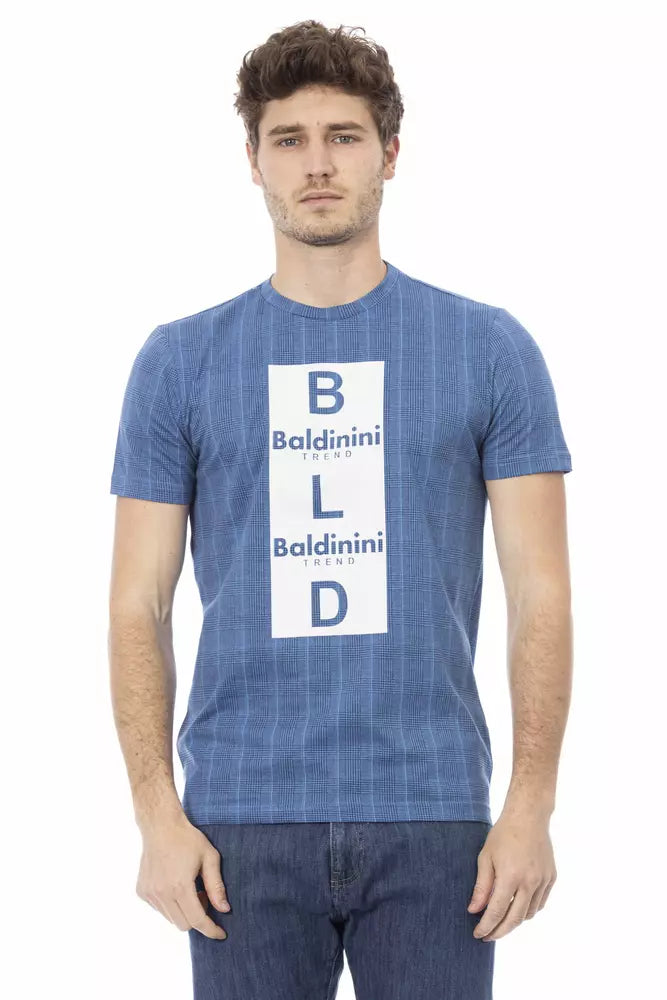 T-shirt en coton bleu clair