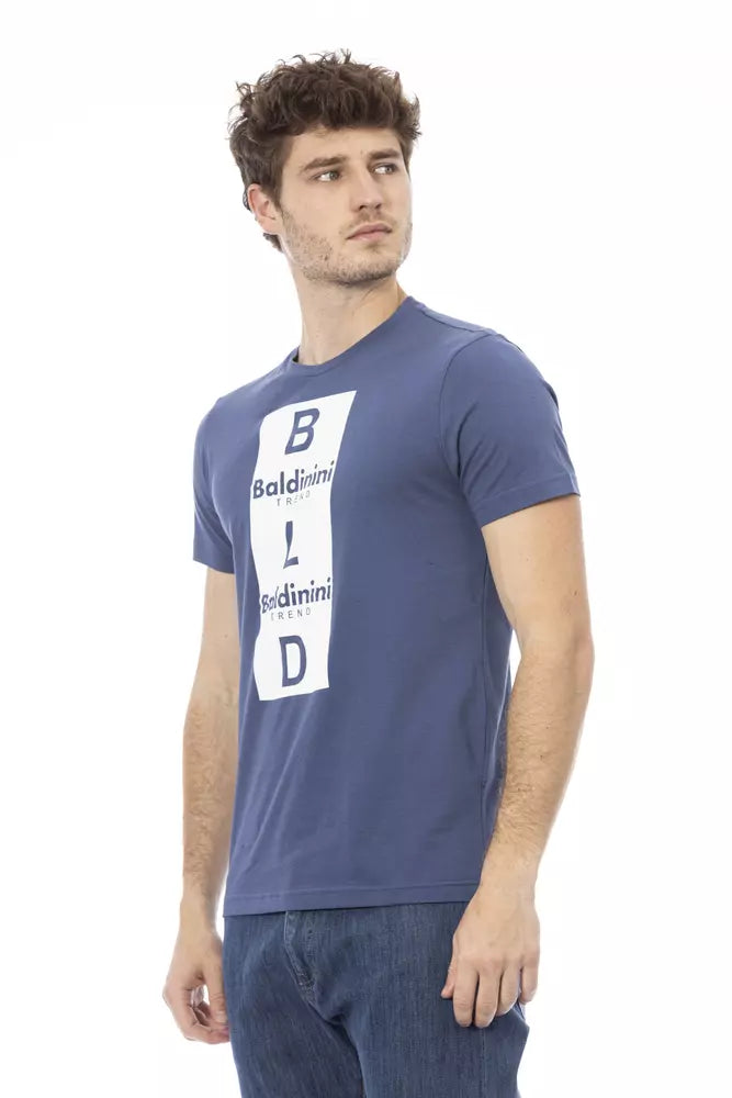 T-shirt en coton bleu