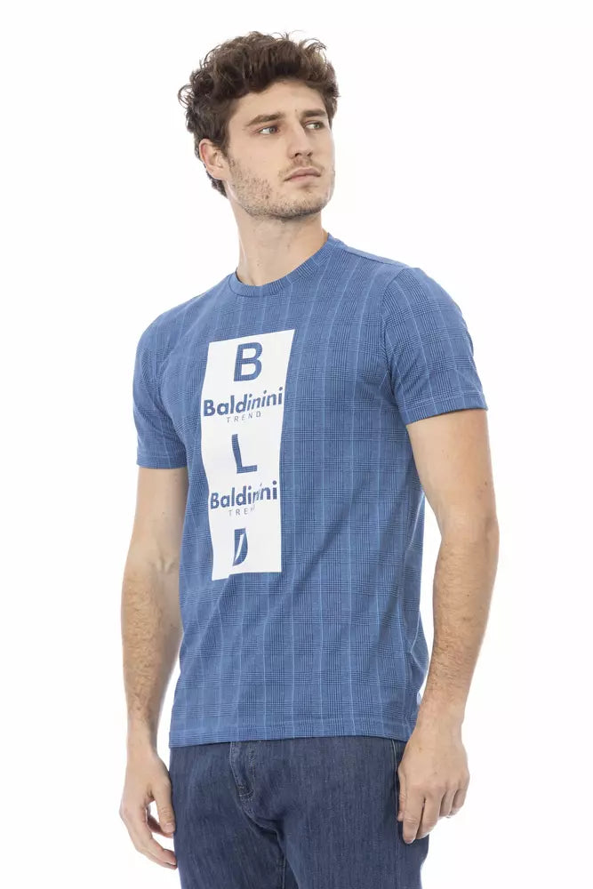 T-shirt en coton bleu clair