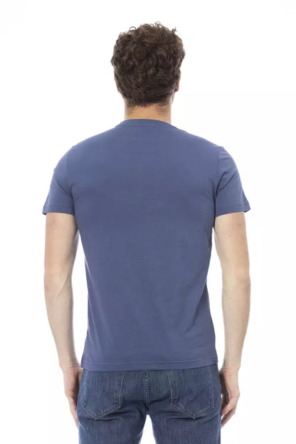 T-shirt en coton bleu