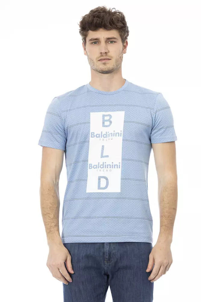 T-shirt en coton bleu clair