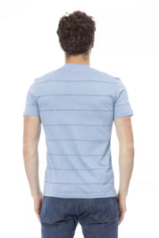 T-shirt en coton bleu clair