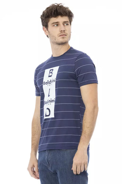 T-shirt en coton bleu