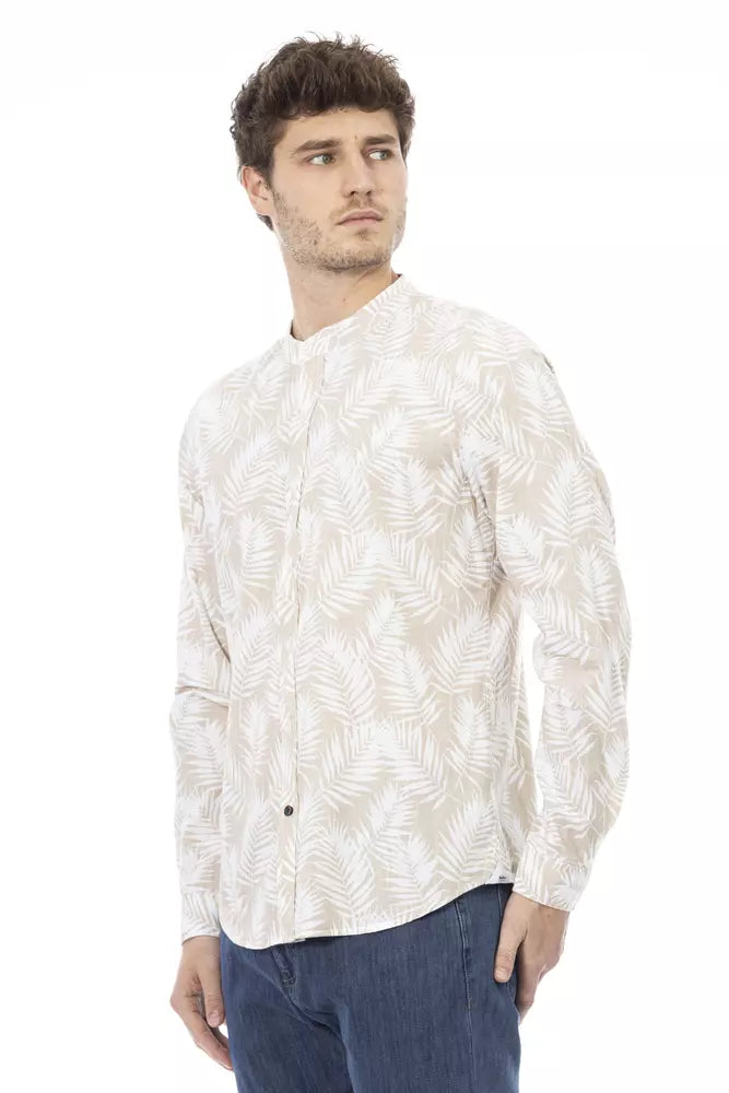 Chemise en coton beige