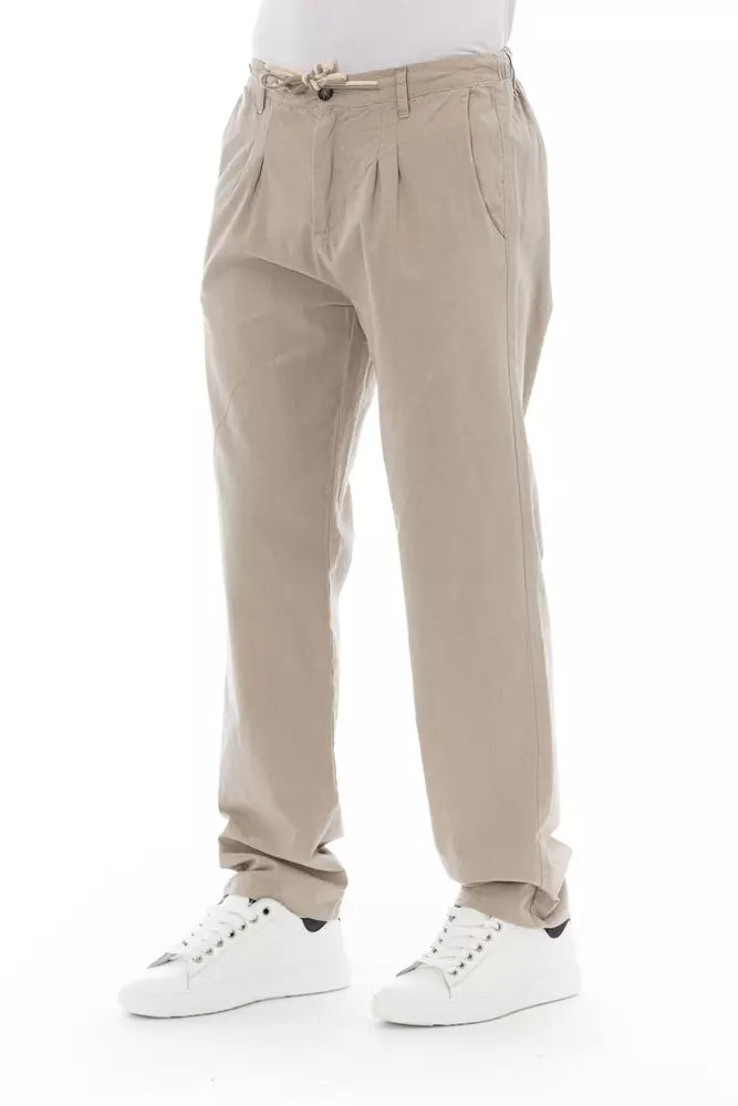 Jean et pantalon en coton beige