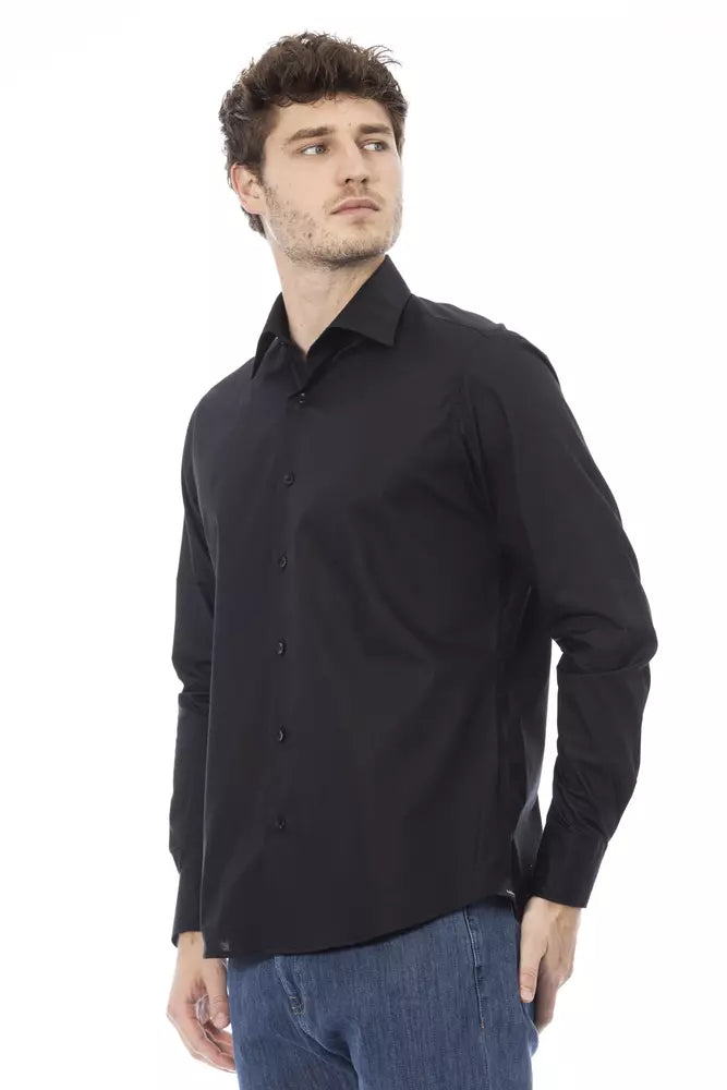 Chemise en coton noir