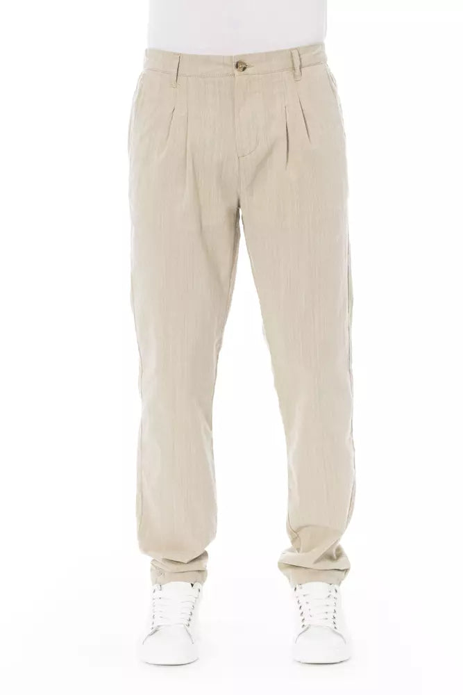 Jean et pantalon en coton beige