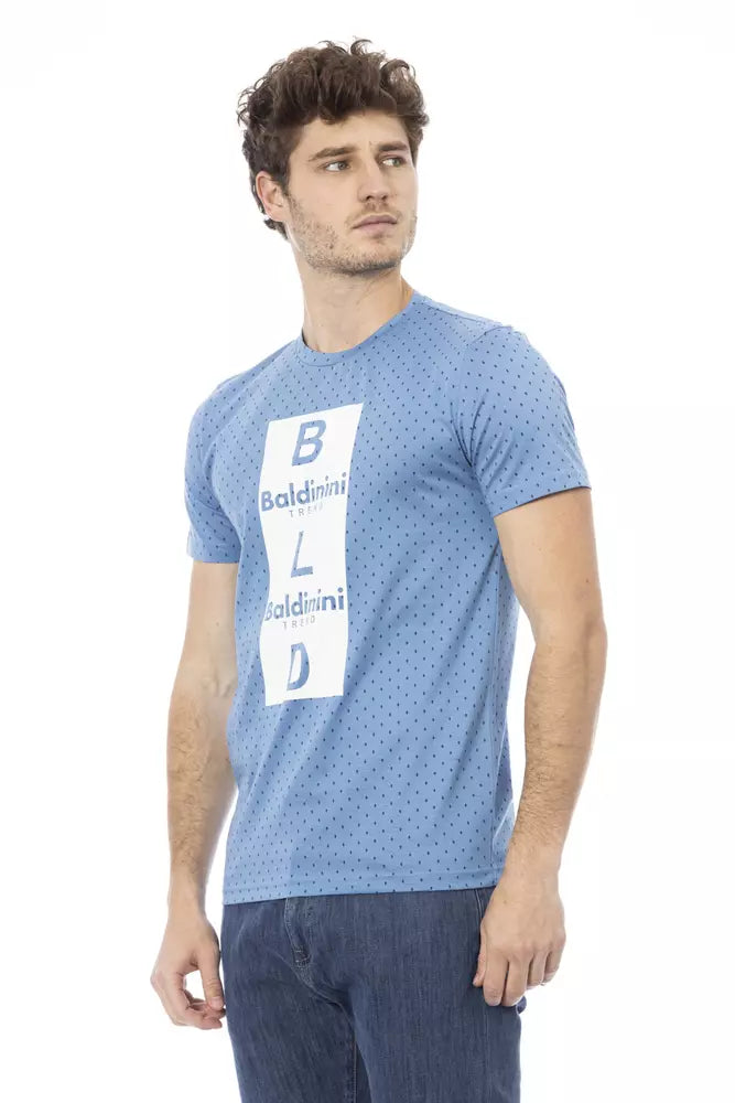 T-shirt en coton bleu clair