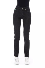 Black Cotton Women Jeans