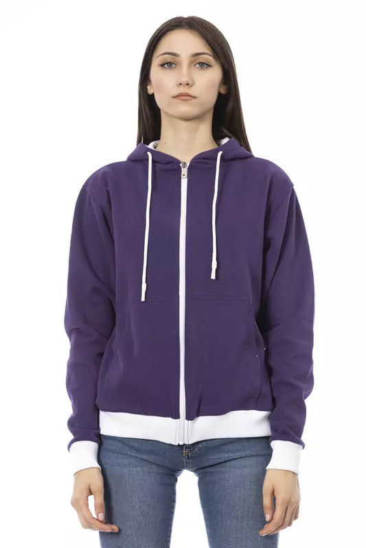 Pull en coton violet