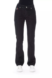 Black Cotton Women Jeans