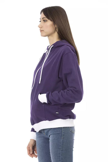 Pull en coton violet