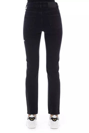 Black Cotton Women Jeans