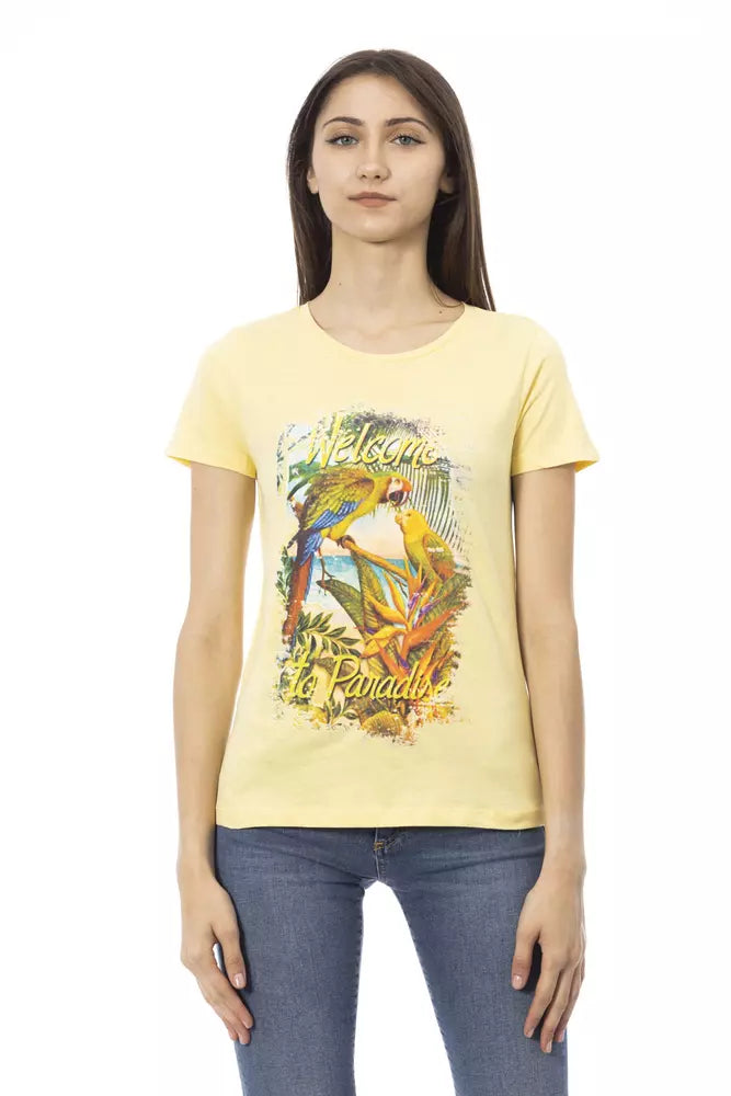 Yellow Cotton Women Top