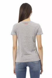 Gray Cotton Women Top