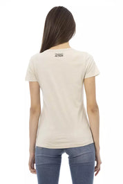 Beige Cotton Women Top