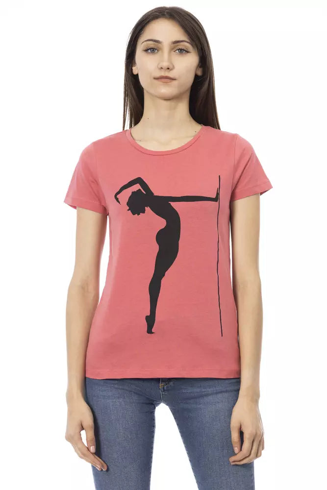 Rosa Baumwoll-Tops und T-Shirt