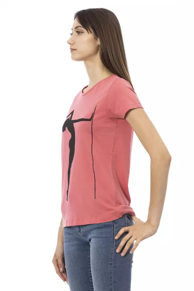 Rosa Baumwoll-Tops und T-Shirt