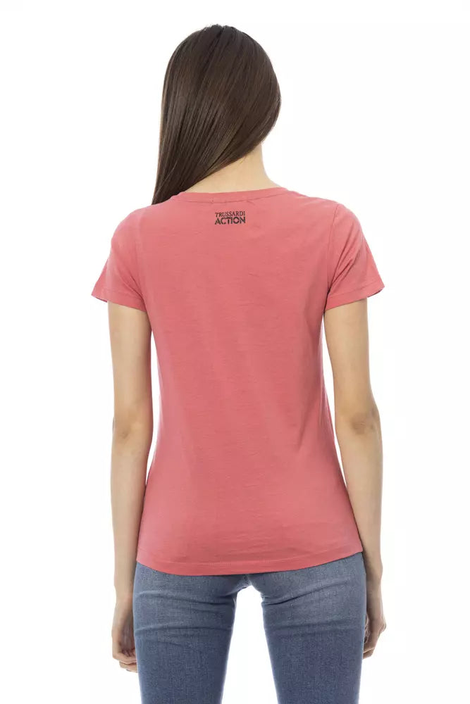 Rosa Baumwoll-Tops und T-Shirt