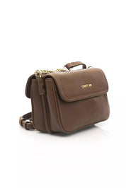 Brown Leather Women Crossbody Bag