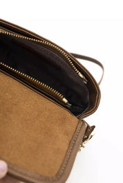 Brown Leather Women Crossbody Bag