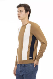 Pull en coton marron