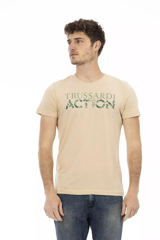 T-shirt en coton beige