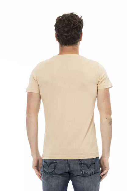 T-shirt en coton beige