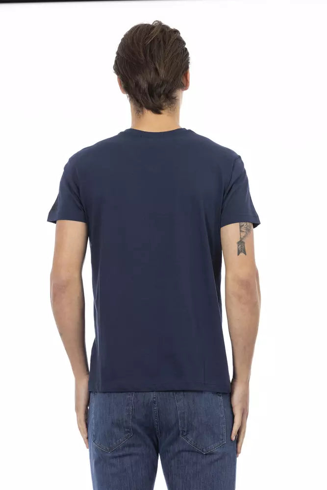 T-shirt en coton bleu