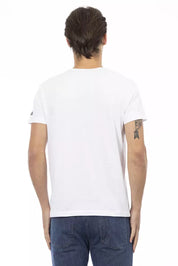 White Cotton Men T-Shirt