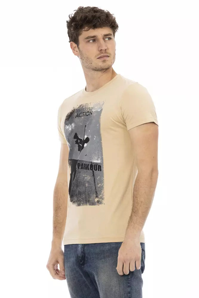 T-shirt en coton beige