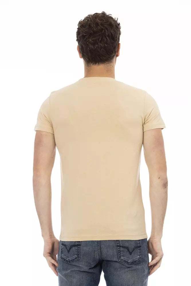 T-shirt en coton beige