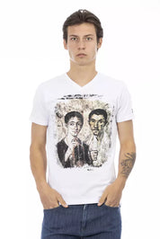 White Cotton Men's T-Shirt