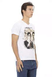 White Cotton Men's T-Shirt