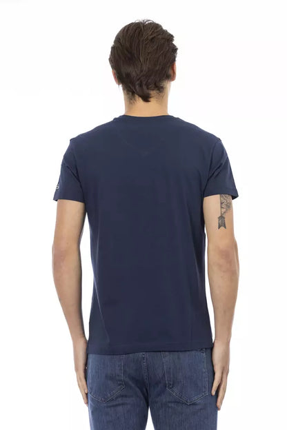 T-shirt en coton bleu