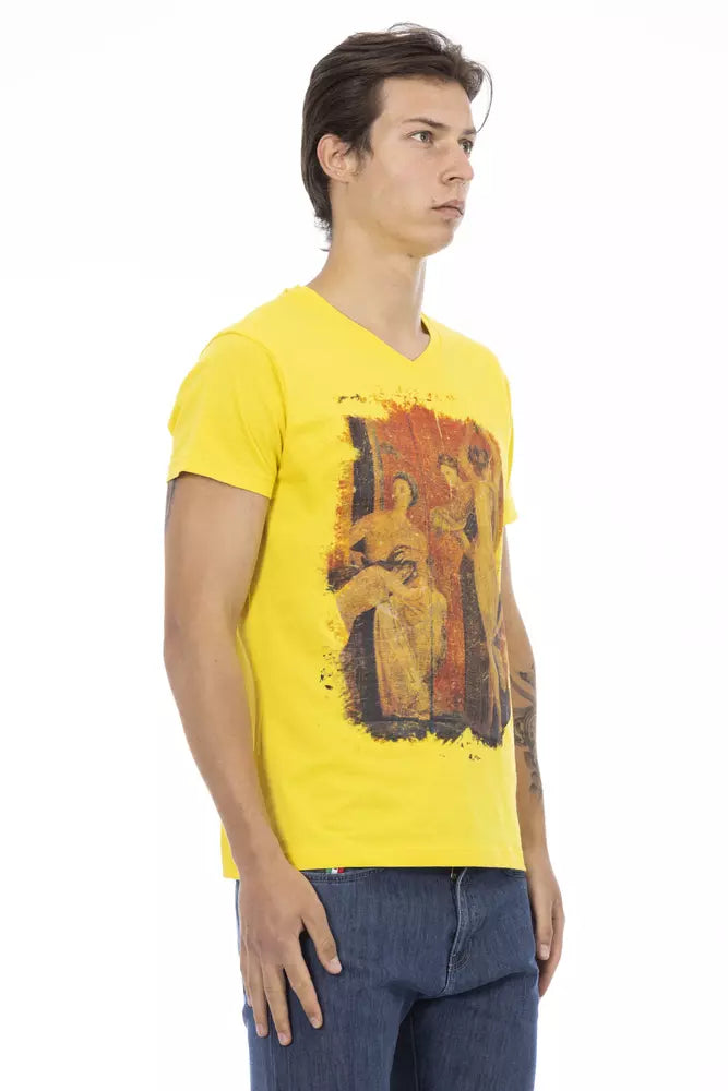 T-shirt en coton jaune