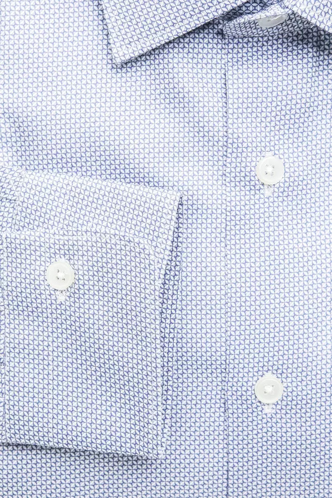 Chemise en coton bleu clair