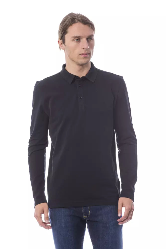 Polo en coton noir