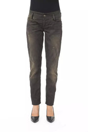 Black Cotton Women Jeans