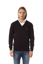 Pull en laine mérinos marron