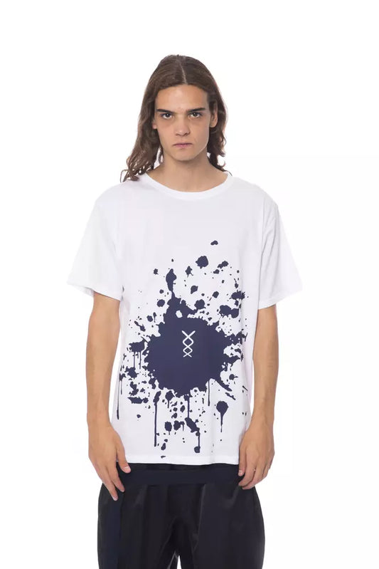 White Cotton Men T-Shirt