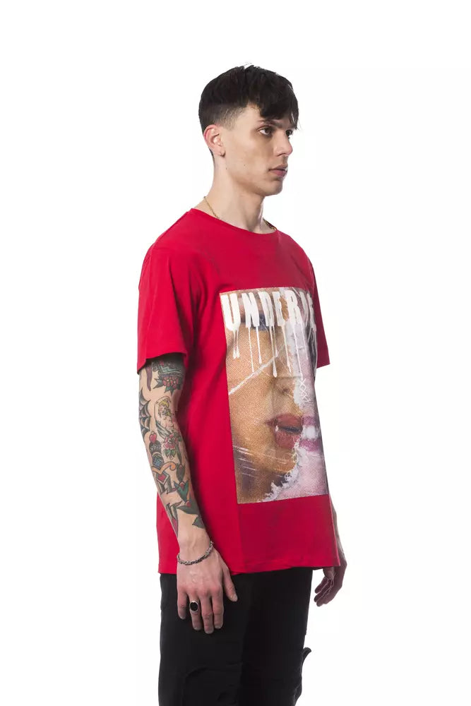 Rotes Baumwoll-T-Shirt