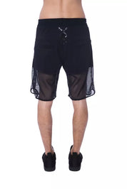 Short en polyester noir