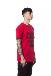 Rotes Baumwoll-T-Shirt