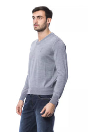 Pull en laine mérinos gris