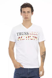 White Cotton Men's T-Shirt